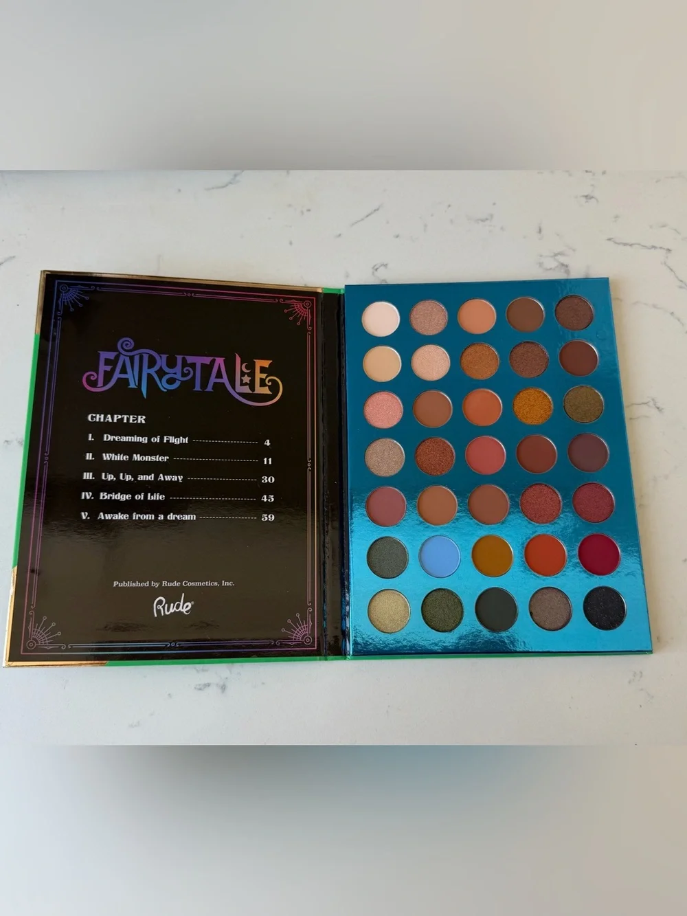 RUDE Fairy Tale 35-Color Eyeshadow Palette - Green